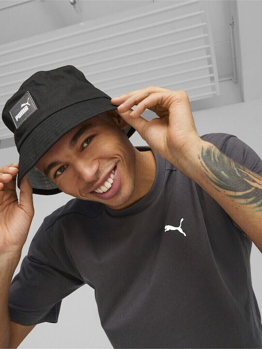 PUMA Υφασμάτινo Ανδρικό Καπέλο Στυλ Bucket Μαύρο