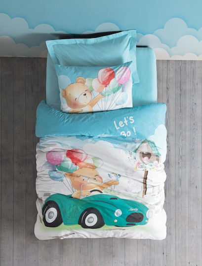 Madi Kids Duvet Set Single with Pillowcase Blue 170x240cm Madi Kids Duvet Set Single with Pillowcase Blue 170x240cm