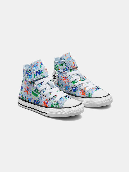 Converse Παιδικά Sneakers High Chuck Taylor All Star Armory Blue / Green / White