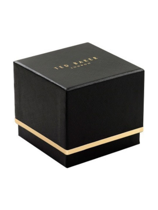 Ted Baker Leytonn Herrenuhr 40mm Batterie mit Schwarz Lederarmband