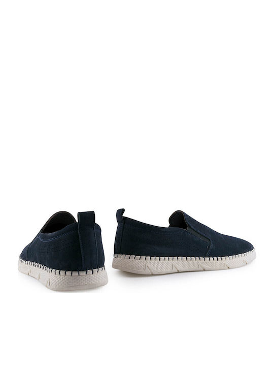 Leder Herren Freizeitschuhe Blau