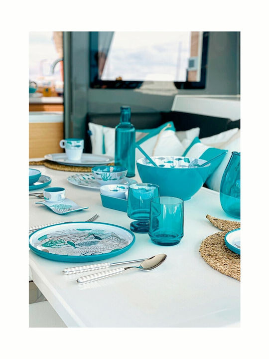 Marine Business Coastal Marine Plate Soup made of Melamine Multicolour with Diameter 18cm 6pcs