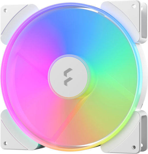 Fractal Design Prisma AL-18 Case Fan 180mm (1200rpm / 146.8cfm) with ARGB Lighting and 4-Pin PWM Connection White