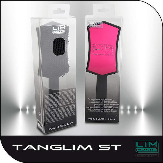 Lim Hair Tanglim Strass Display Βούρτσα Μαλλιών Φούξια