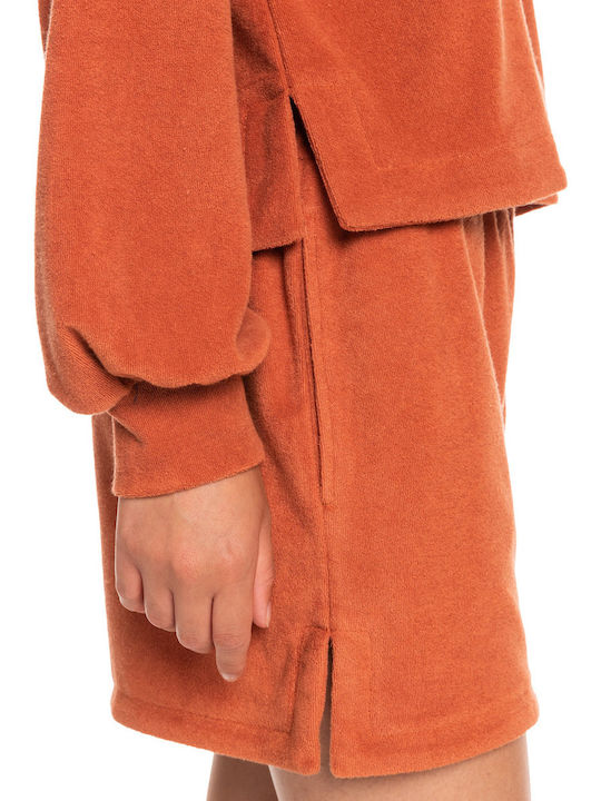 Threes Company Towel Fabric Women's Cardigan Orange