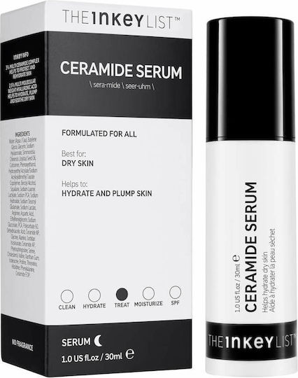The Inkey List List Ceramide Хидратиращ Серум За лице с Хиалуронова киселина 30мл