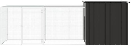 vidaXL vidaXL Galvanized Steel Poultry Coop M3 x P1 x H0.91m