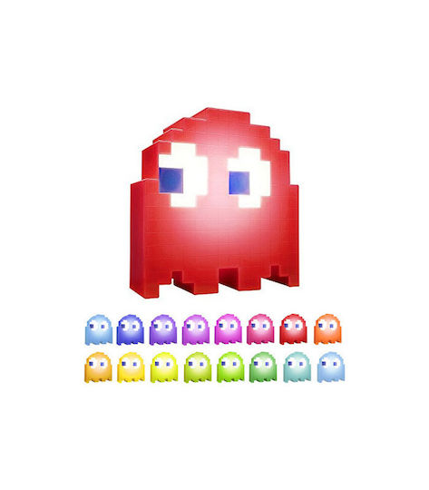 Paladone Led Kids Decorative Lamp Pac-Man Ghost with Color Changes Blue