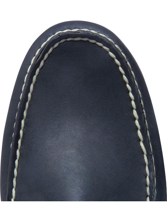 2 Eye Leder Herren Boat Shoes Saphir Blau