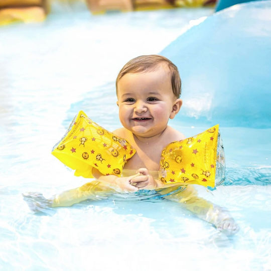 Swim Essentials Circus Μπρατσάκια Κολύμβησης από μη τοξικό PVC 2-6 ετών Κίτρινα