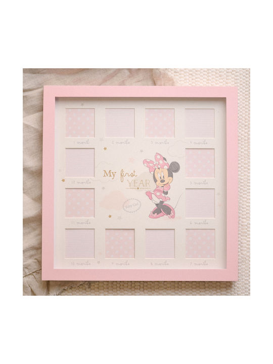 Disney Minnie Cadru de poze pentru copii Rama foto Lemn Roz 28x28cm