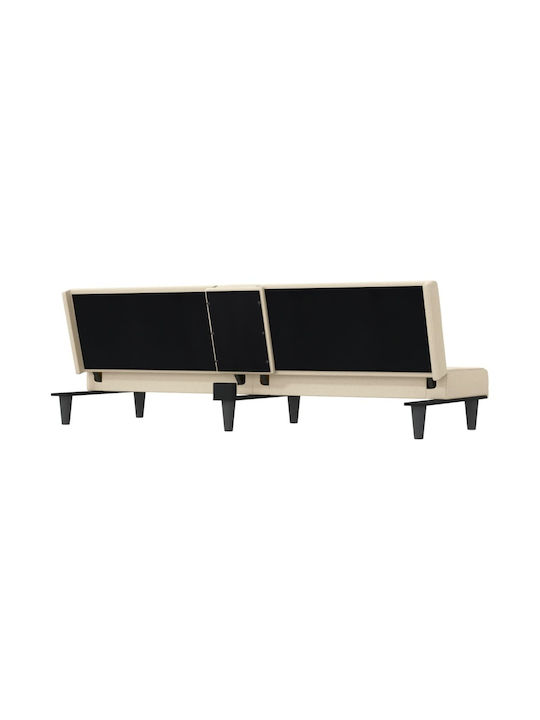 Canapea Cu Trei Locuri Pat Ecru 200x89x70cm