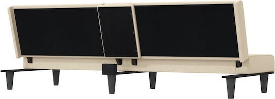 Canapea Cu Trei Locuri Pat Ecru 200x89x70cm