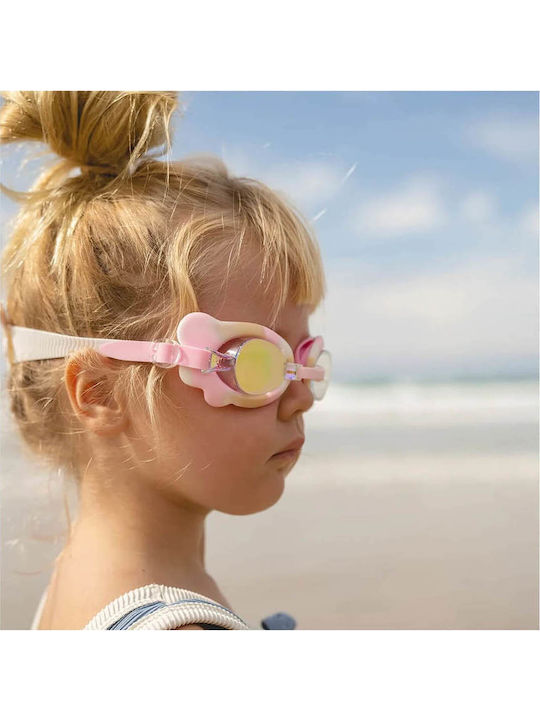 Sunnylife Mima Fairy Schwimmbrillen Kinder mit Blendfreien Linsen Rosa
