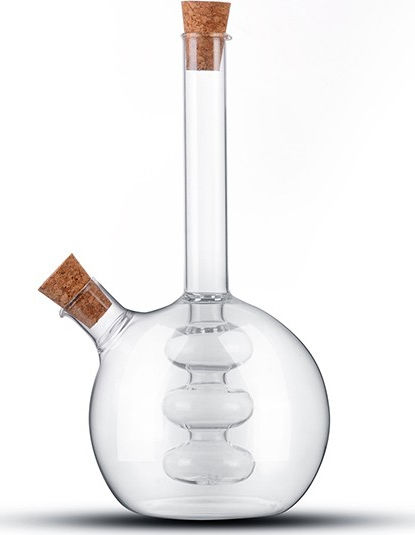 Luigi Ferrero FR-6044 Oil Can Glass with Orange Cap