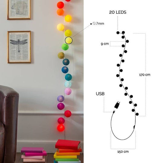 La Case de Cousin Paul Guirlandă de lumină pentru copii Lumini LED Plastic Michigan