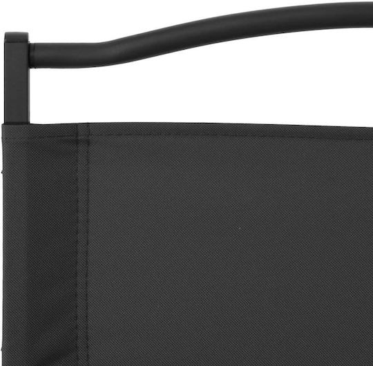 vidaXL Chair Beach Black Waterproof 54x43x59cm Set of 2pcs