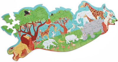 Kids Puzzle Safari 60pcs Scratch Europe