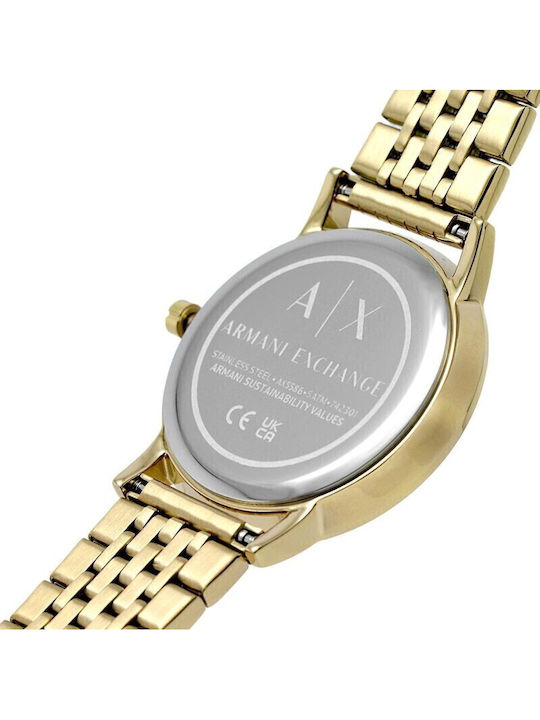 Armani Exchange Ρολόι Μπαταρίας με Μεταλλικό Μπρασελέ Armani Exchange Ρολόι Μπαταρίας με Μεταλλικό Μπρασελέ