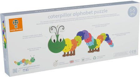 Lemnos Puzzle pentru Copii cu Îmbinări Alphabet 27buc Orange Tree Toys