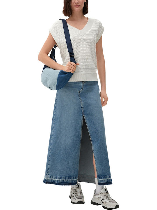 Red Label Denim Midi Rock Rot