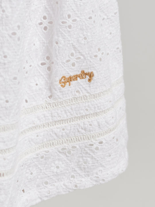 Ovin Vintage Mini Skirt White