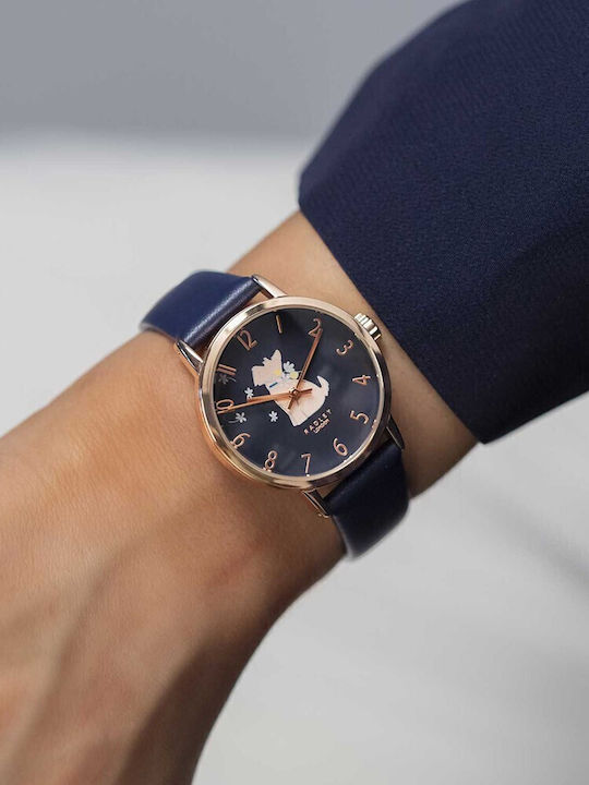 Radley Γυναικείο Ρολόι 31mm Μπαταρίας με Μπλε Δερμάτινο Λουράκι