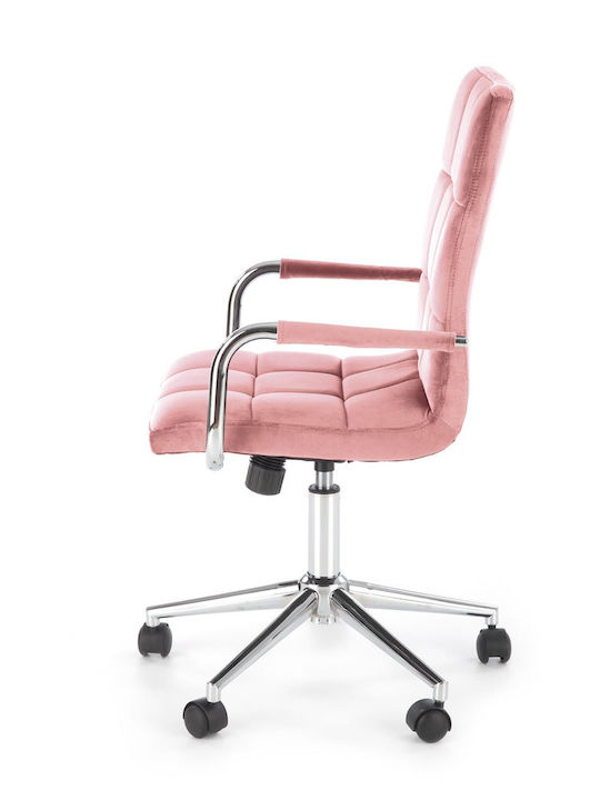Desk Chair Gonzo 4 with Armrests Pink 60x53x105cm