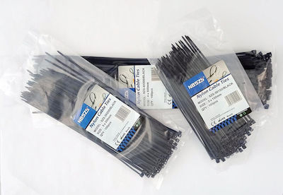 Dematoare de Cabluri 250x4mm Negru 100pcs SZS-4X250/BLACK