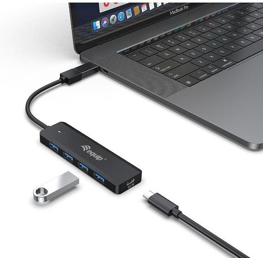 Equip Hub 5 Θυρών USB 3.2 με σύνδεση USB-A / USB-C