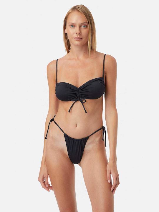 Minerva Strapless Bikini Black