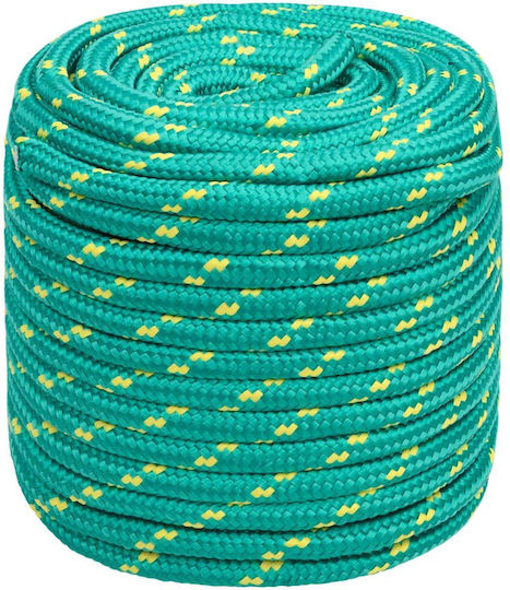 vidaXL Σnur Tricotat 16mm 250m Polipropilenă Green