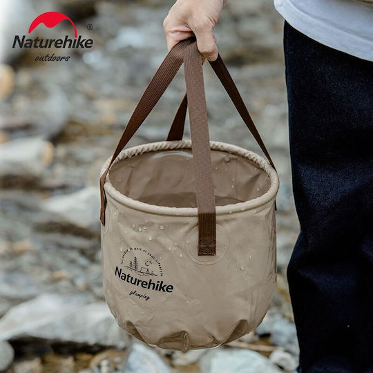 Naturehike Foldable Mop Bucket Plastic Coyote Capacity 10lt Beige
