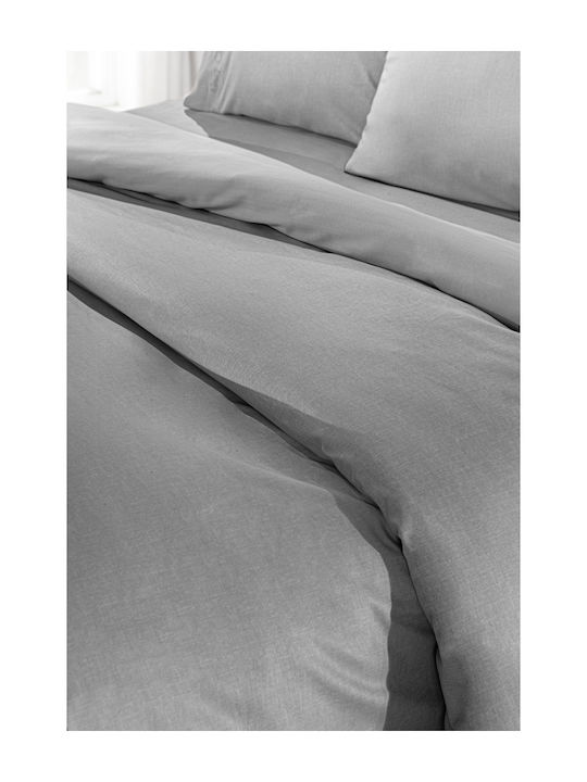 Guy Laroche Sheet Double with Elastic 140x200+32cm. Color Plus Silver