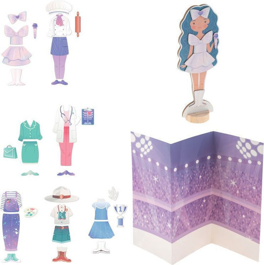 Stephen Joseph Magnetic Construction Toy Dress Up Doll Princess for Children Aged 3+