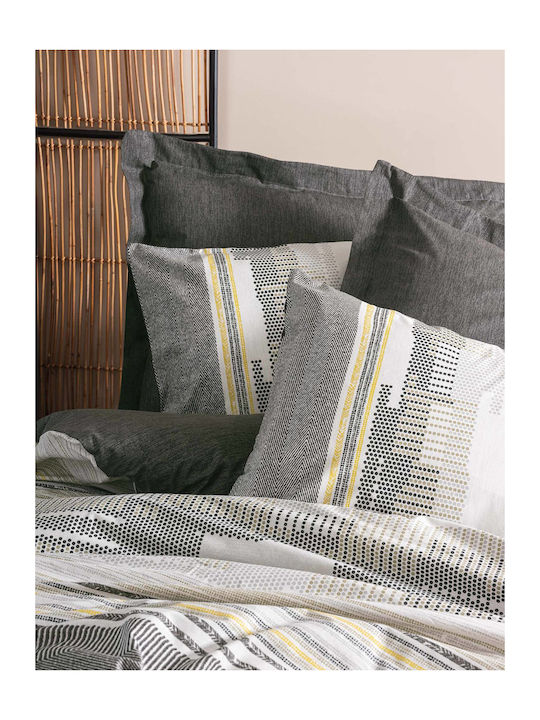 Madi Stukke Σετ Κουβερλί Υπέρδιπλο Βαμβακερό 220x240cm 3τμχ