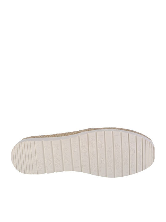 Serene Lines Women's Fabric Espadrilles Beige