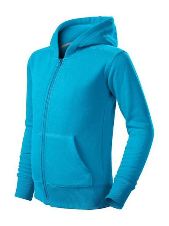 Malfini Boys Fleece Sweatshirt with Zipper Blue