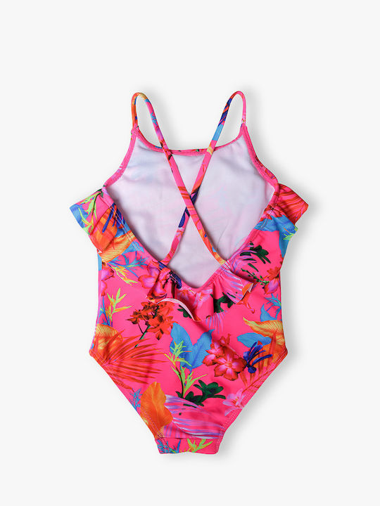 Minoti Kids Swimwear One-Piece Fuchsia