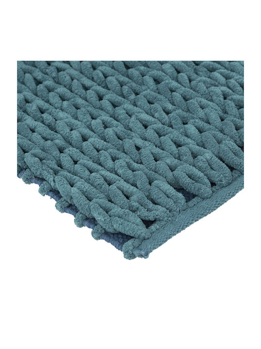 5Five Bath Mat F-V Thick 174729P Petrol Blue 50x75cm