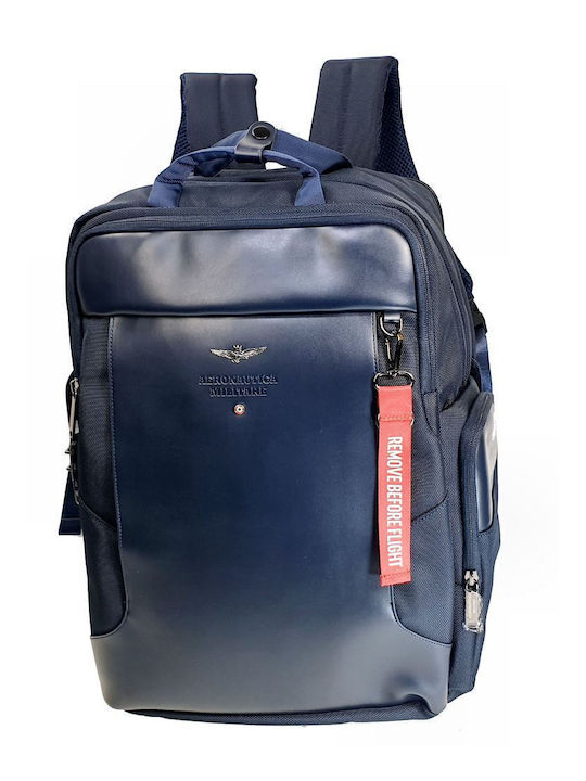 Aeronautica Militare Backpack Navy Μπλε