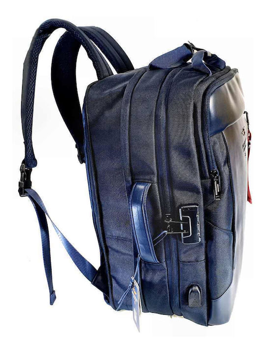 Aeronautica Militare Backpack Navy Μπλε