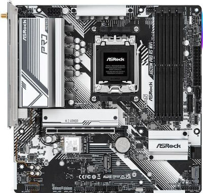 ASRock A620M Pro RS WiFi Motherboard Micro ATX με AMD AM5 Socket