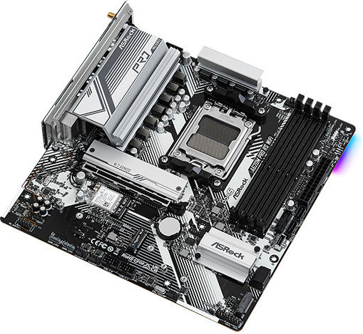 ASRock A620M Pro RS WiFi Дънна платка Micro ATX с AMD AM5 Сокет