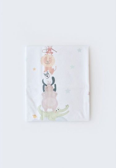 Bi Baby Forest Waterproof Changing Pad White 50x75cm.
