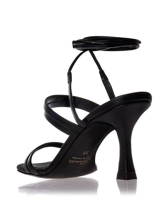 Leather Sandals Black
