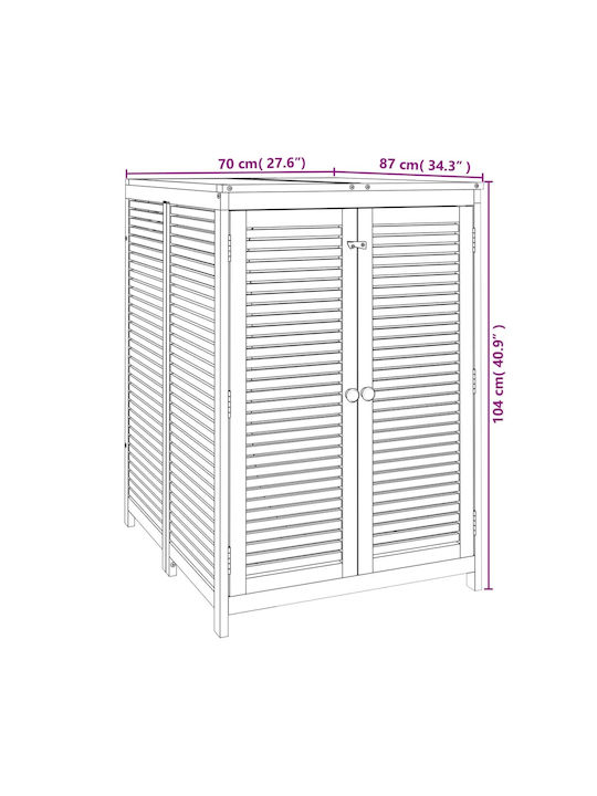 Wooden Garden Shed 0.7x0.87x1.04m