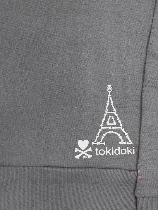 Women's Sweatshirt Jacket Hooded Gray