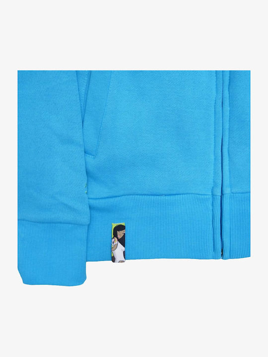 Women's Sweatshirt Jacket Hooded Blue