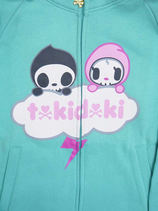 Tokidoki Kinder-Sweatjacke mit Kapuze Türkis